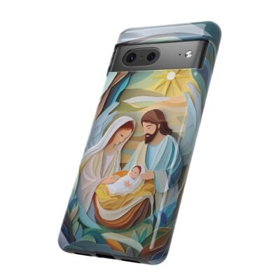 Nativity Phone Case Christian Phone Case Paper Cut 3D Effect Christmas Phone Casing iPhone Samsung Galaxy Google Pixel Faith Phone Cover