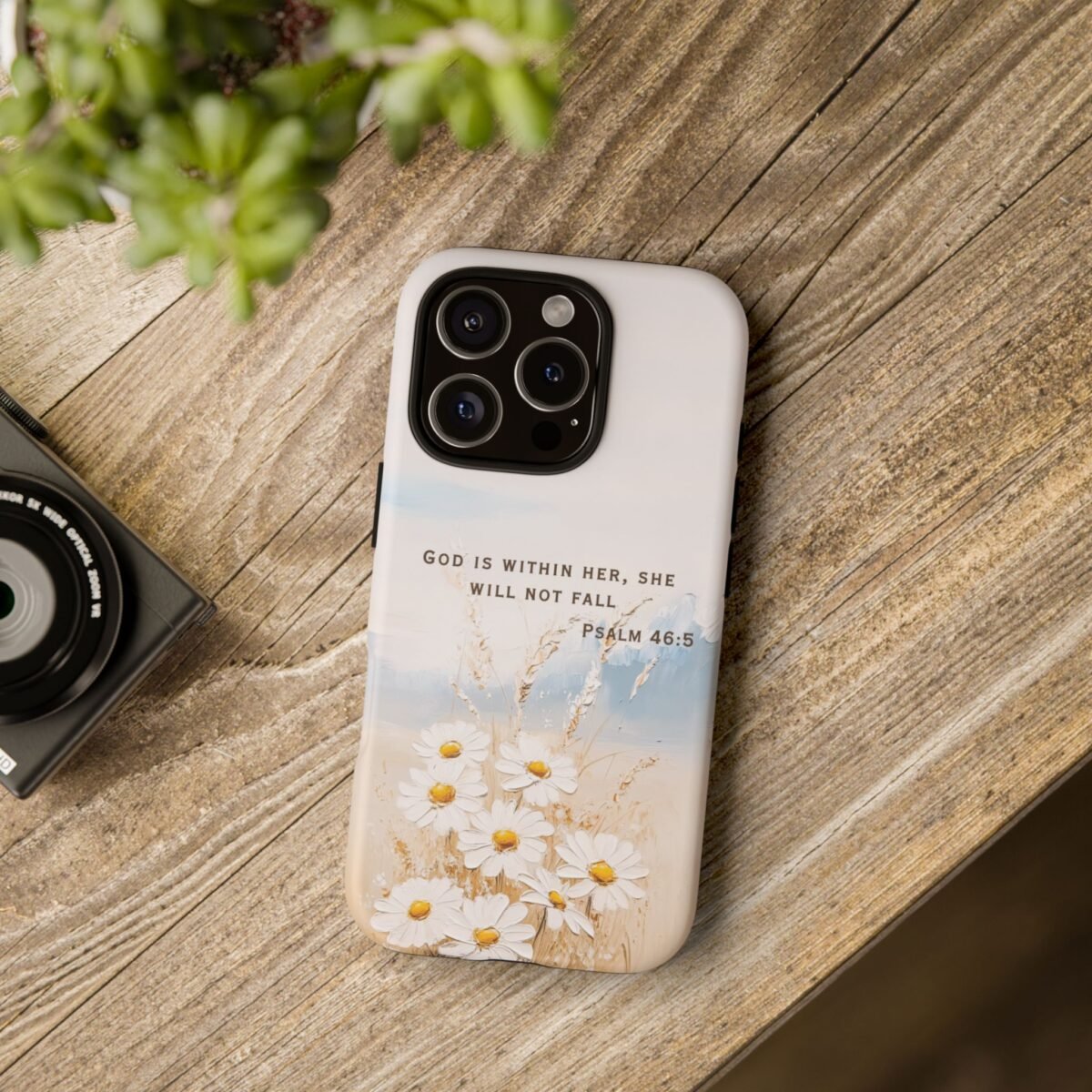Christian Bible Verse Phone Case Psalm 46 5 Psalm 23 Phone Case Faith Phone Casing iPhone Samsung Galaxy Google Pixel Phone Case iPhone 16