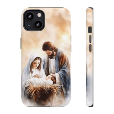 Nativity Phone Case Christian Phone Case Christmas Phone Casing iPhone Samsung Galaxy Google Pixel Phone Cover Faith Jesus Mary and Joseph