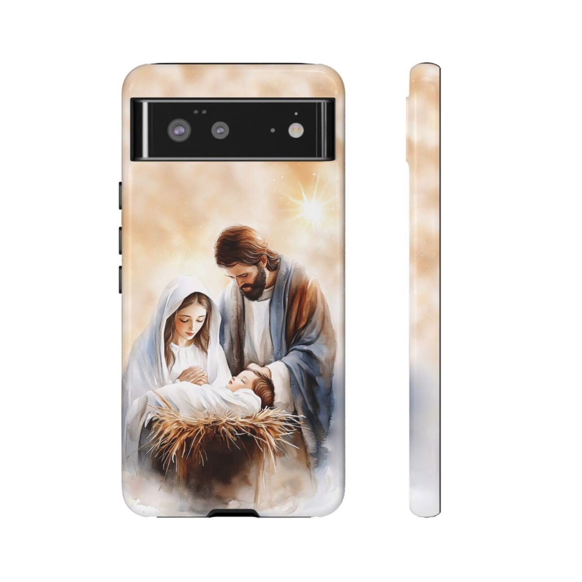 Nativity Phone Case Christian Phone Case Christmas Phone Casing iPhone Samsung Galaxy Google Pixel Phone Cover Faith Jesus Mary and Joseph