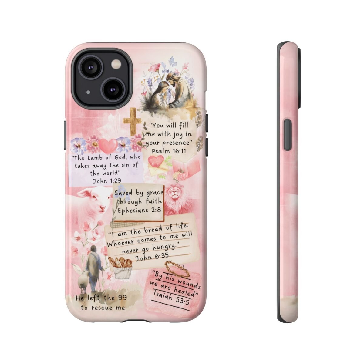 Christian Bible Verse Phone Case Christian Collage Phone Case Faith Phone Casing iPhone Samsung Galaxy Google Pixel iPhone 16 Phone Cover
