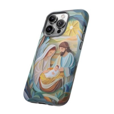 Nativity Phone Case Christian Phone Case Paper Cut 3D Effect Christmas Phone Casing iPhone Samsung Galaxy Google Pixel Faith Phone Cover