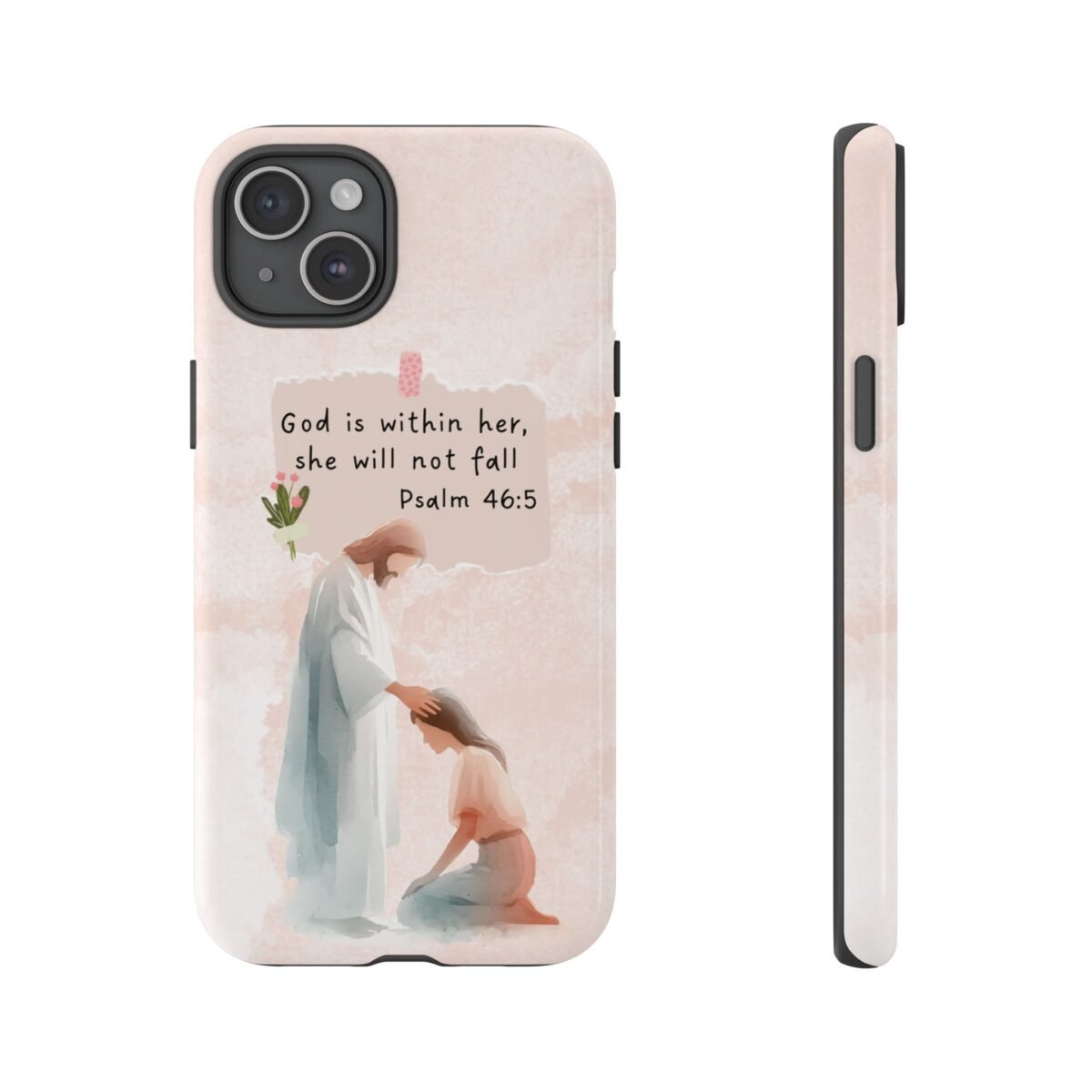Christian Bible Verse Phone Case God is Within Her Psalm 46 5 Phone Case iPhone 16 15 14 13 12 Pro Max Samsung S24 S23 S22 S21 Plus Ultra