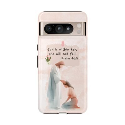 Christian Bible Verse Phone Case God is Within Her Psalm 46 5 Phone Case iPhone 16 15 14 13 12 Pro Max Samsung S24 S23 S22 S21 Plus Ultra