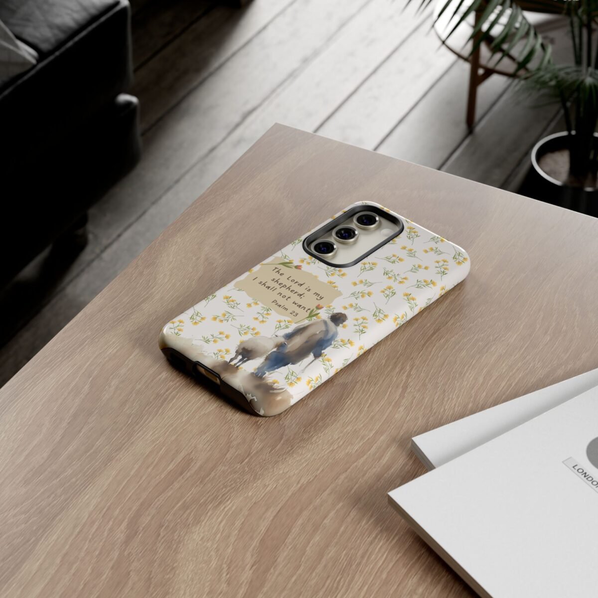 Christian Verse Phone Case The Lord is my Shepherd Psalm 23 Phone Case iPhone 16 15 14 13 12 Pro Max Samsung S24 S23 S22 S21 Plus Ultra
