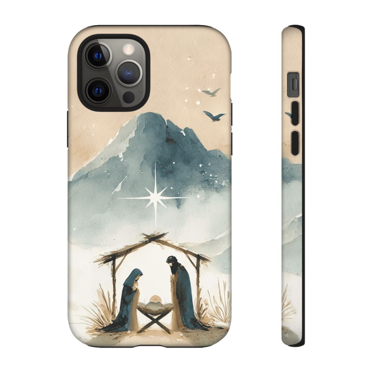 Nativity Phone Case Christian Phone Case Christmas Phone Casing iPhone Samsung Galaxy Google Pixel Phone Cover Faith Jesus Mary and Joseph