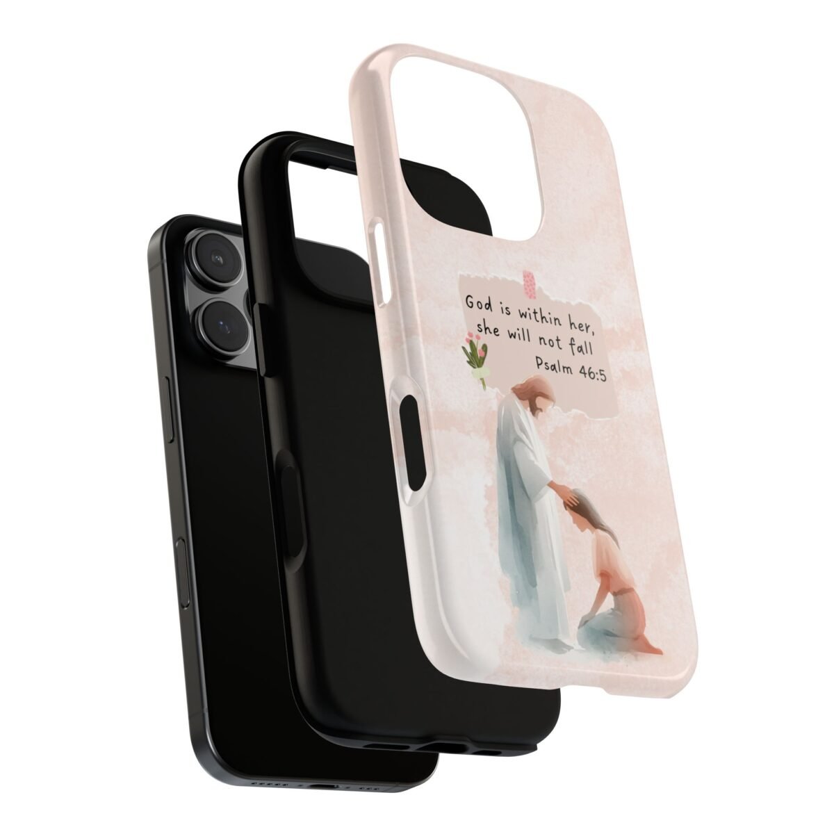 Christian Bible Verse Phone Case God is Within Her Psalm 46 5 Phone Case iPhone 16 15 14 13 12 Pro Max Samsung S24 S23 S22 S21 Plus Ultra