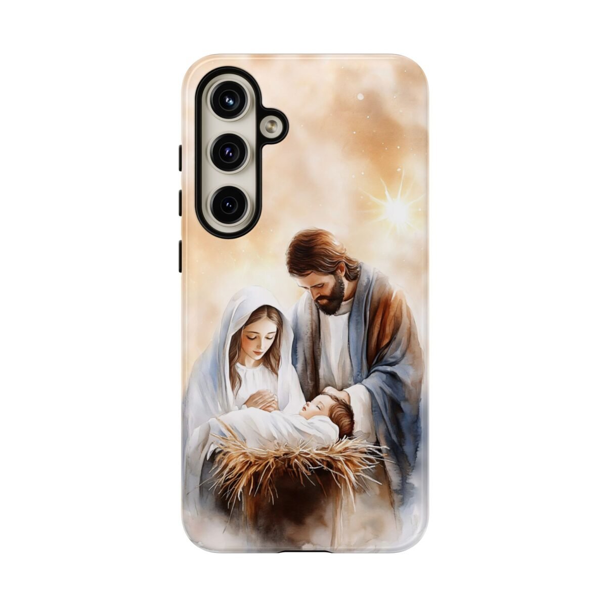 Nativity Phone Case Christian Phone Case Christmas Phone Casing iPhone Samsung Galaxy Google Pixel Phone Cover Faith Jesus Mary and Joseph