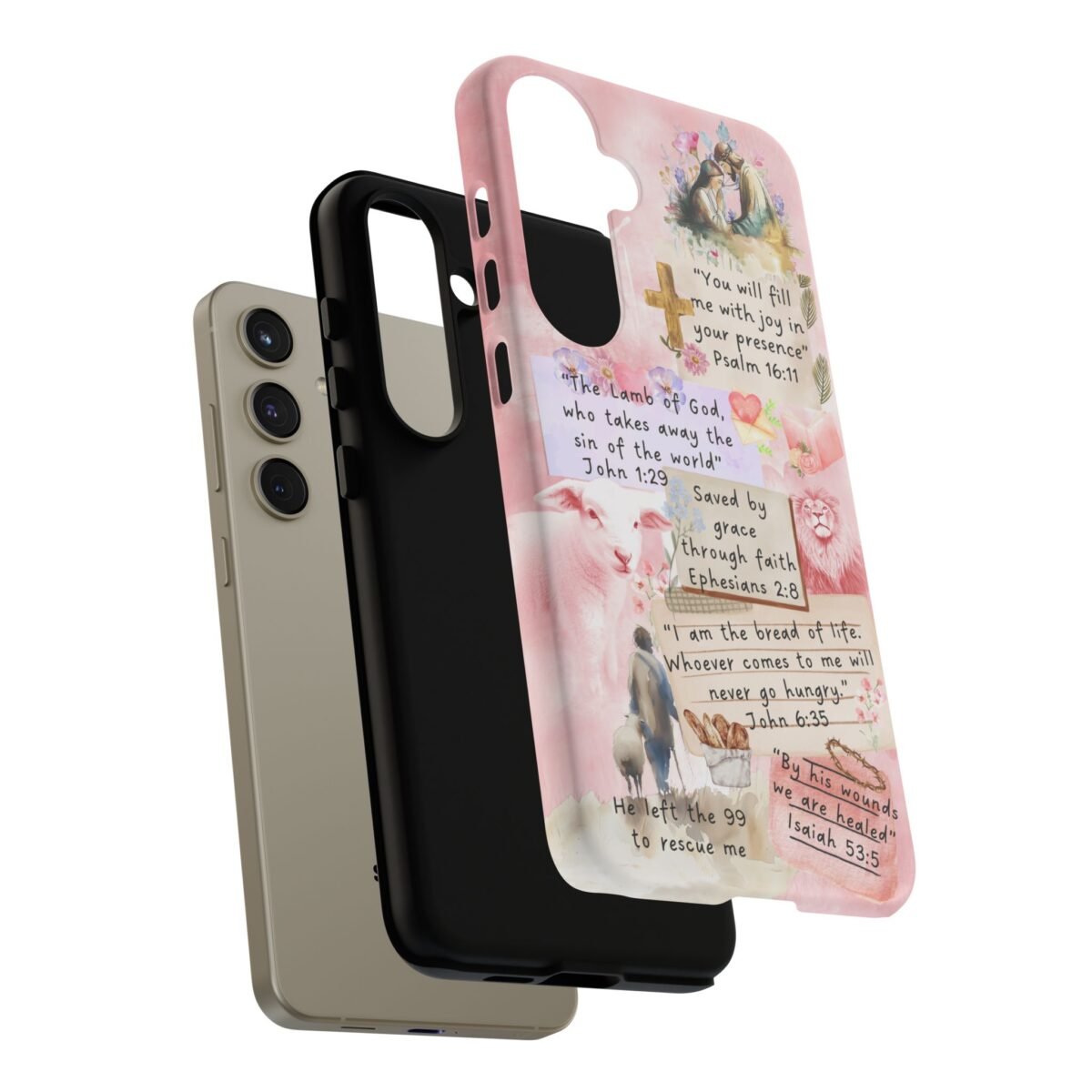 Christian Bible Verse Phone Case Christian Collage Phone Case Faith Phone Casing iPhone Samsung Galaxy Google Pixel iPhone 16 Phone Cover