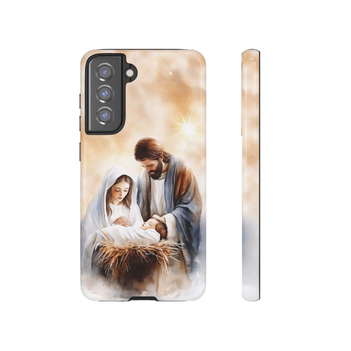 Nativity Phone Case Christian Phone Case Christmas Phone Casing iPhone Samsung Galaxy Google Pixel Phone Cover Faith Jesus Mary and Joseph