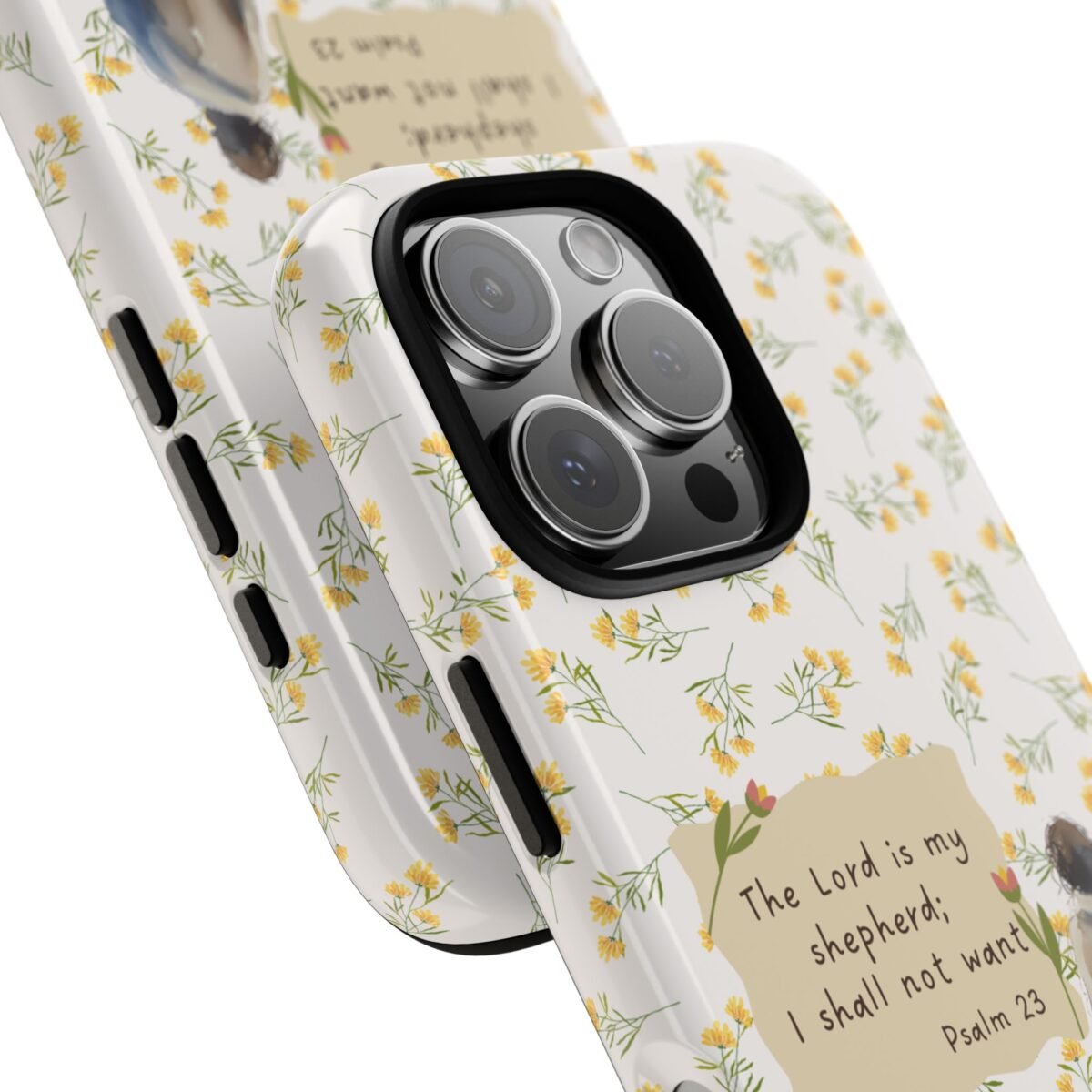 Christian Verse Phone Case The Lord is my Shepherd Psalm 23 Phone Case iPhone 16 15 14 13 12 Pro Max Samsung S24 S23 S22 S21 Plus Ultra