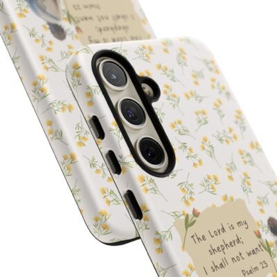 Christian Verse Phone Case The Lord is my Shepherd Psalm 23 Phone Case iPhone 16 15 14 13 12 Pro Max Samsung S24 S23 S22 S21 Plus Ultra