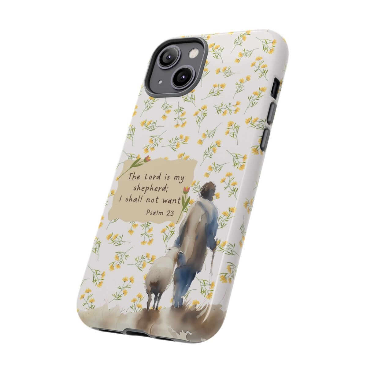 Christian Verse Phone Case The Lord is my Shepherd Psalm 23 Phone Case iPhone 16 15 14 13 12 Pro Max Samsung S24 S23 S22 S21 Plus Ultra