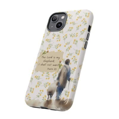 Christian Verse Phone Case The Lord is my Shepherd Psalm 23 Phone Case iPhone 16 15 14 13 12 Pro Max Samsung S24 S23 S22 S21 Plus Ultra