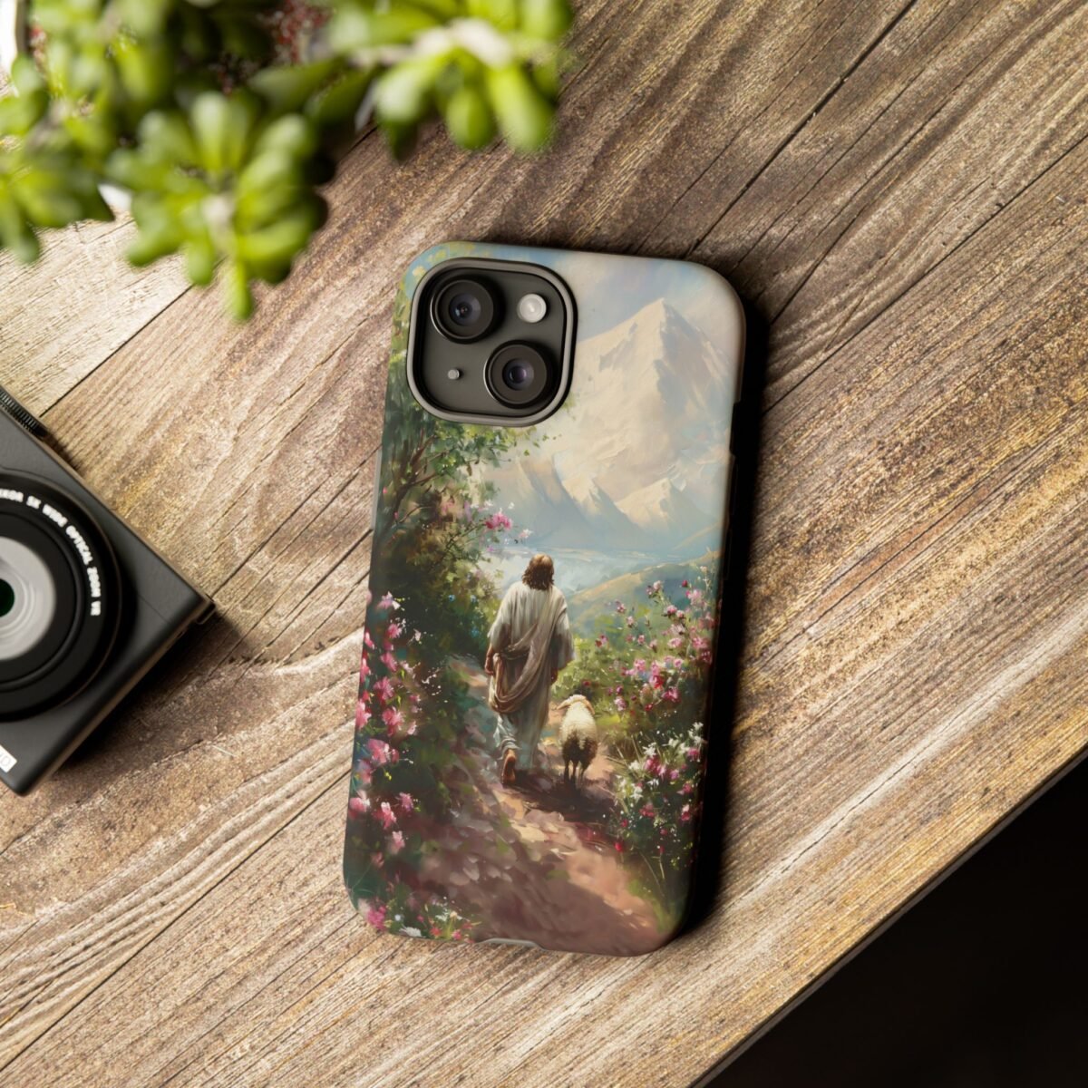 Christian Phone Case Jesus Leaves the 99 Jesus and the Sheep Phone Case Faith Phone Casing iPhone Samsung Galaxy Google Pixel iPhone 16 Case