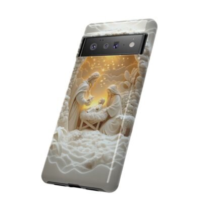 Nativity Phone Case Christian Phone Case 3D Effect Christmas Phone Casing iPhone Samsung Galaxy Google Pixel Faith Jesus Mary Joseph Case