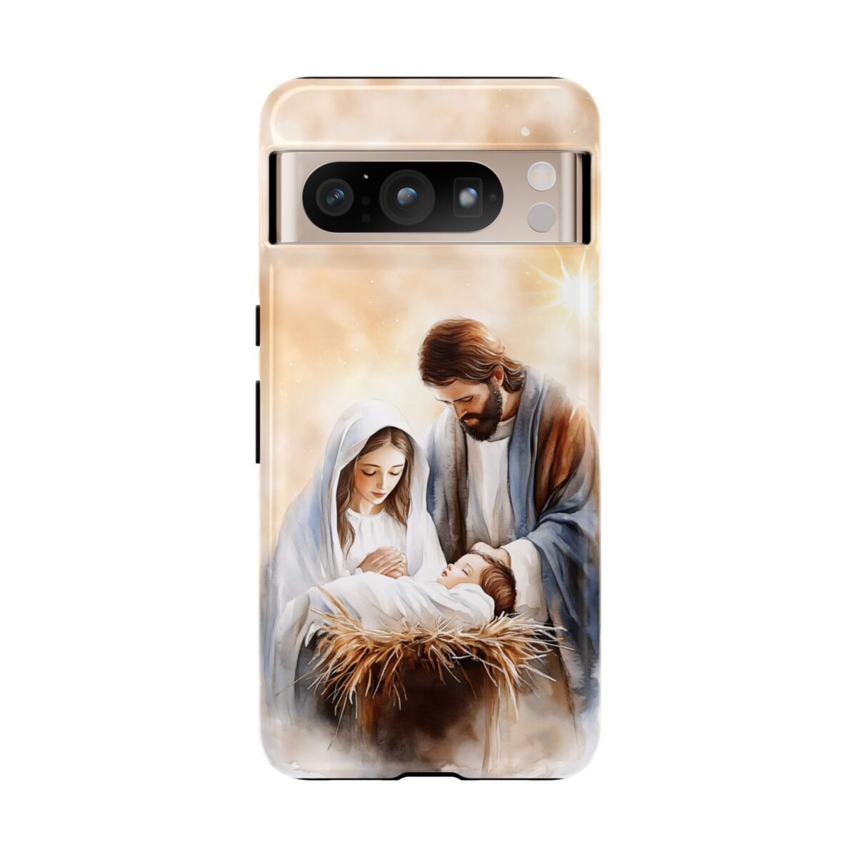 Nativity Phone Case Christian Phone Case Christmas Phone Casing iPhone Samsung Galaxy Google Pixel Phone Cover Faith Jesus Mary and Joseph