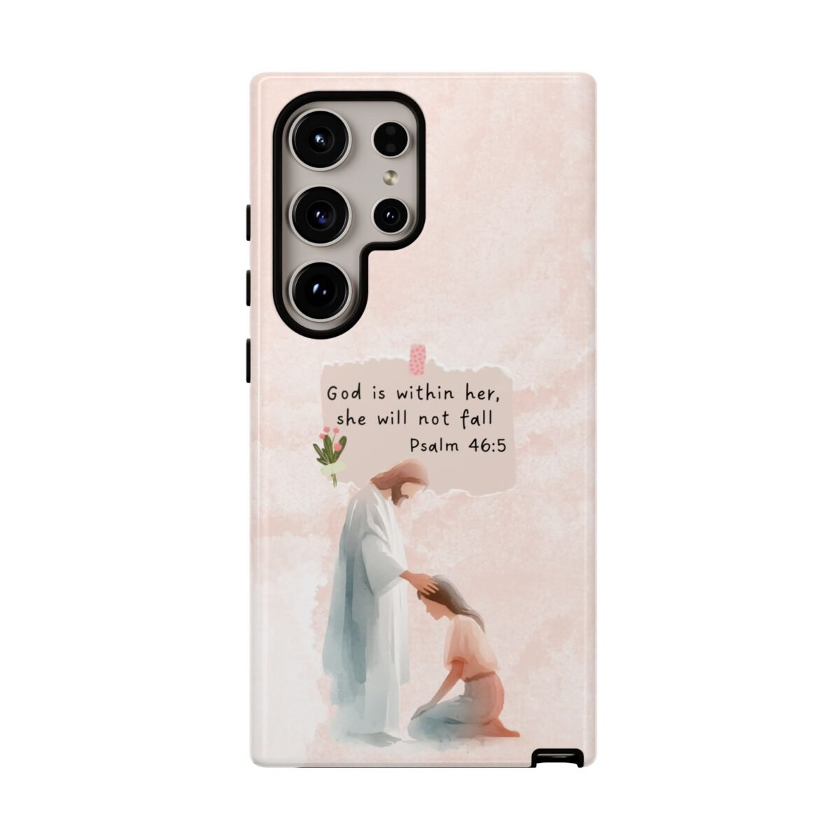 Christian Bible Verse Phone Case God is Within Her Psalm 46 5 Phone Case iPhone 16 15 14 13 12 Pro Max Samsung S24 S23 S22 S21 Plus Ultra
