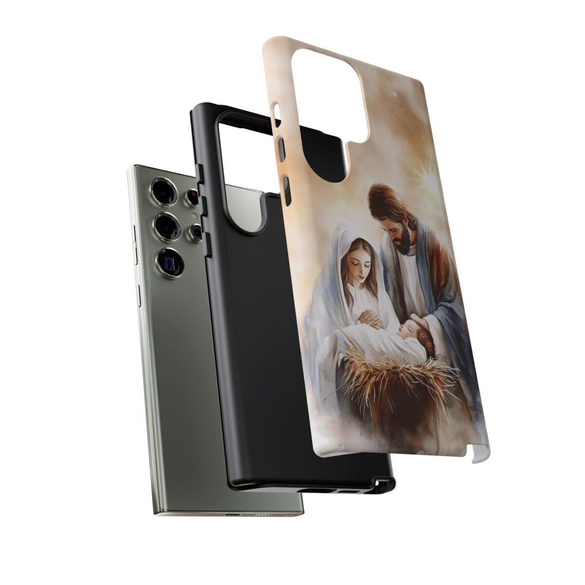 Nativity Phone Case Christian Phone Case Christmas Phone Casing iPhone Samsung Galaxy Google Pixel Phone Cover Faith Jesus Mary and Joseph