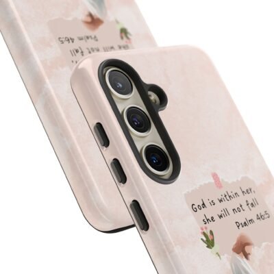 Christian Bible Verse Phone Case God is Within Her Psalm 46 5 Phone Case iPhone 16 15 14 13 12 Pro Max Samsung S24 S23 S22 S21 Plus Ultra