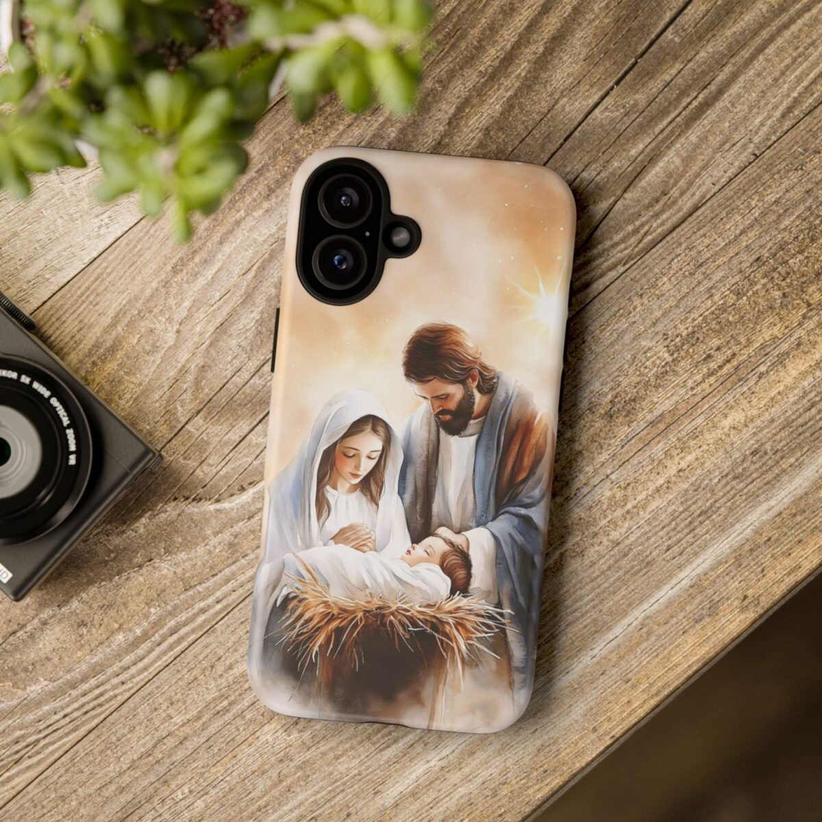 Nativity Phone Case Christian Phone Case Christmas Phone Casing iPhone Samsung Galaxy Google Pixel Phone Cover Faith Jesus Mary and Joseph