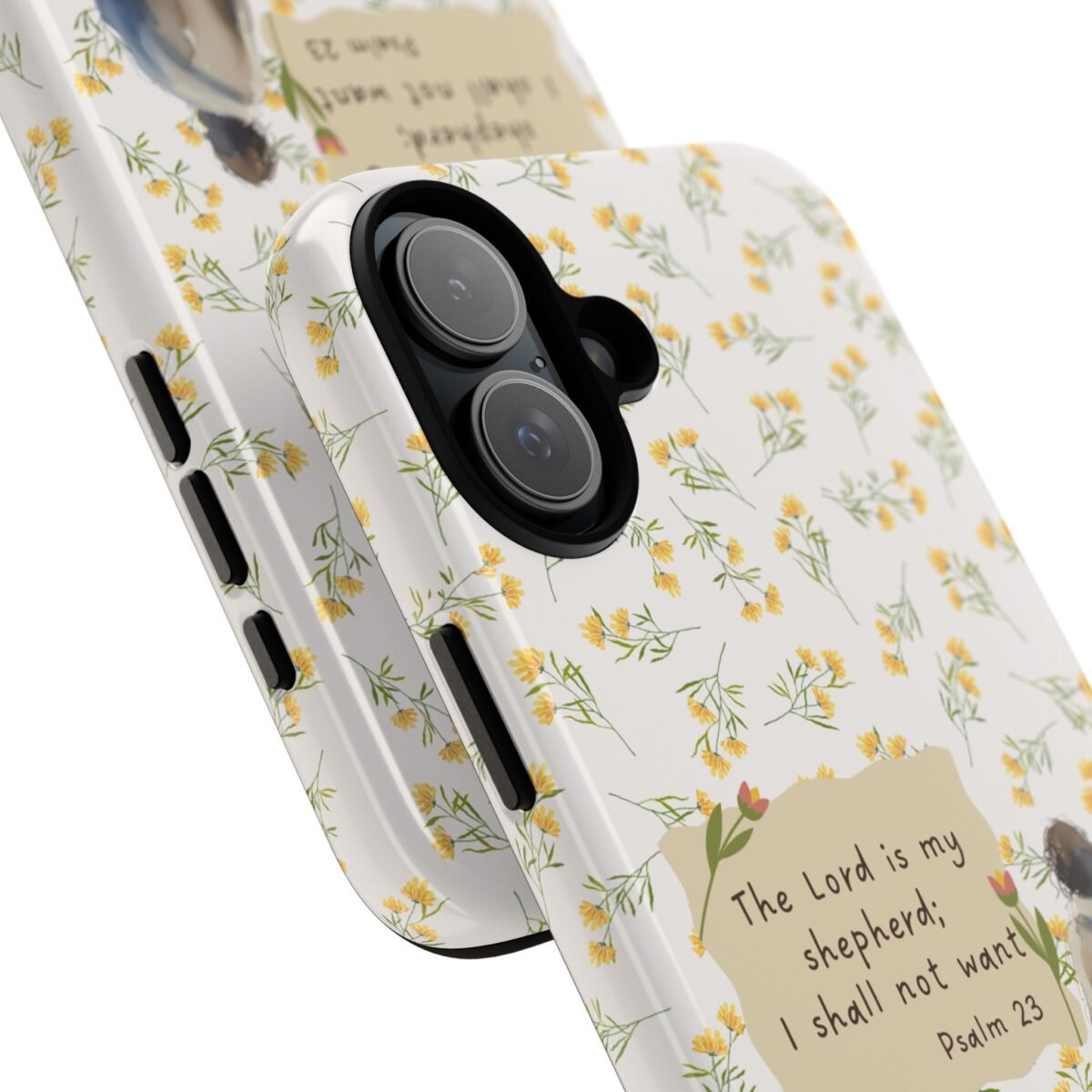Christian Verse Phone Case The Lord is my Shepherd Psalm 23 Phone Case iPhone 16 15 14 13 12 Pro Max Samsung S24 S23 S22 S21 Plus Ultra