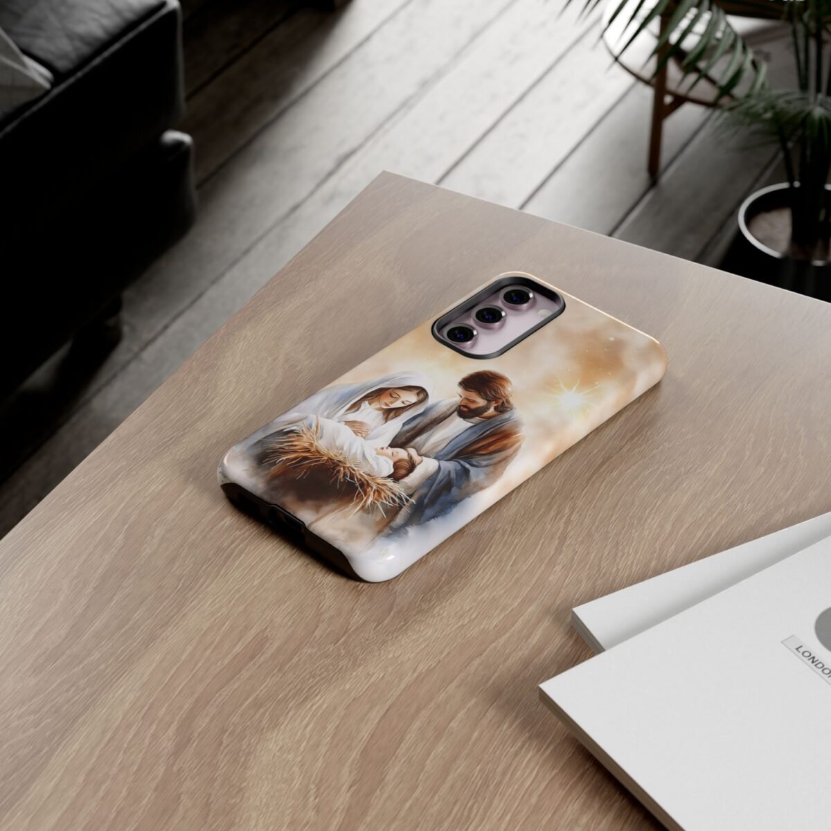 Nativity Phone Case Christian Phone Case Christmas Phone Casing iPhone Samsung Galaxy Google Pixel Phone Cover Faith Jesus Mary and Joseph