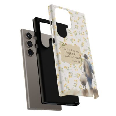Christian Verse Phone Case The Lord is my Shepherd Psalm 23 Phone Case iPhone 16 15 14 13 12 Pro Max Samsung S24 S23 S22 S21 Plus Ultra