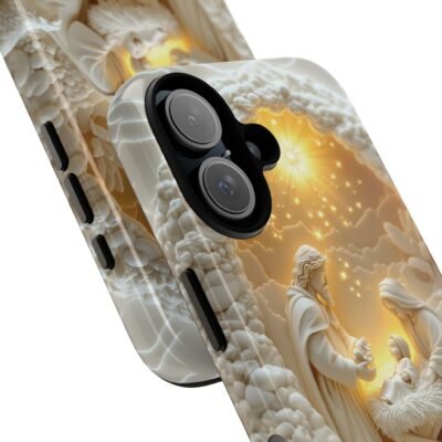 Nativity Phone Case Christian Phone Case 3D Effect Christmas Phone Casing iPhone Samsung Galaxy Google Pixel Faith Jesus Mary Joseph Case