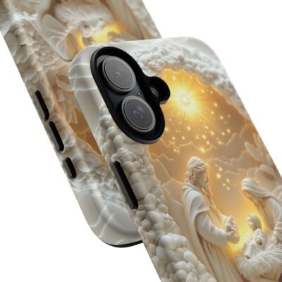 Nativity Phone Case Christian Phone Case 3D Effect Christmas Phone Casing iPhone Samsung Galaxy Google Pixel Faith Jesus Mary Joseph Case