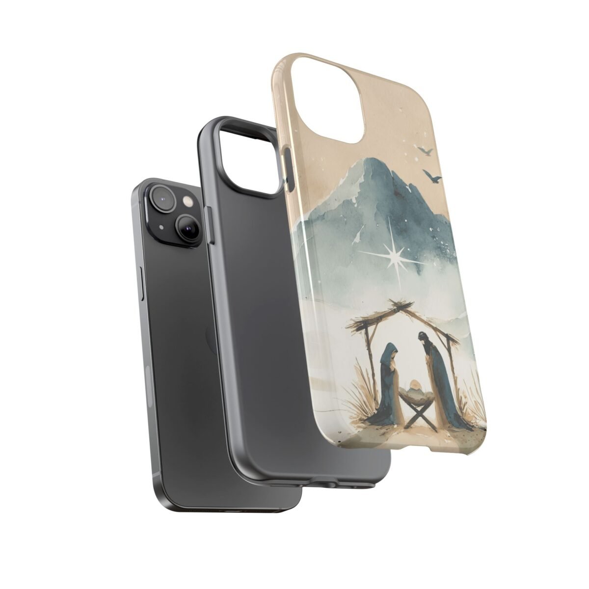 Nativity Phone Case Christian Phone Case Christmas Phone Casing iPhone Samsung Galaxy Google Pixel Phone Cover Faith Jesus Mary and Joseph