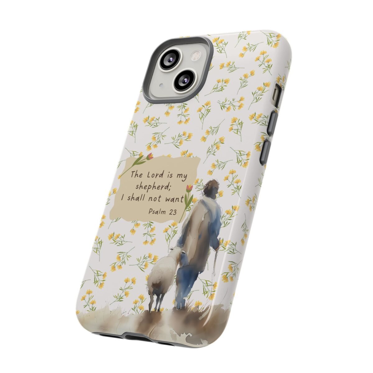 Christian Verse Phone Case The Lord is my Shepherd Psalm 23 Phone Case iPhone 16 15 14 13 12 Pro Max Samsung S24 S23 S22 S21 Plus Ultra