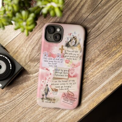 Christian Bible Verse Phone Case Christian Collage Phone Case Faith Phone Casing iPhone Samsung Galaxy Google Pixel iPhone 16 Phone Cover