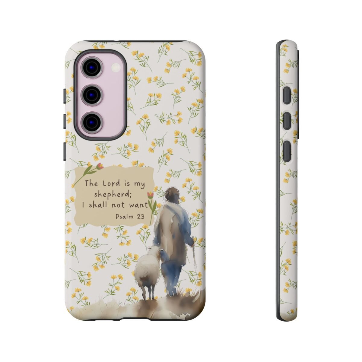 Christian Verse Phone Case The Lord is my Shepherd Psalm 23 Phone Case iPhone 16 15 14 13 12 Pro Max Samsung S24 S23 S22 S21 Plus Ultra