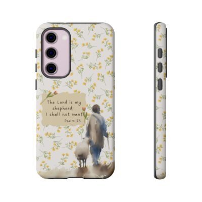 Christian Verse Phone Case The Lord is my Shepherd Psalm 23 Phone Case iPhone 16 15 14 13 12 Pro Max Samsung S24 S23 S22 S21 Plus Ultra