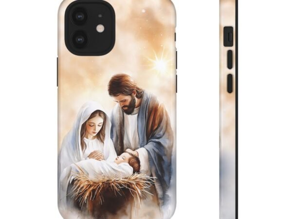 Nativity Phone Case Christian Phone Case Christmas Phone Casing iPhone Samsung Galaxy Google Pixel Phone Cover Faith Jesus Mary and Joseph