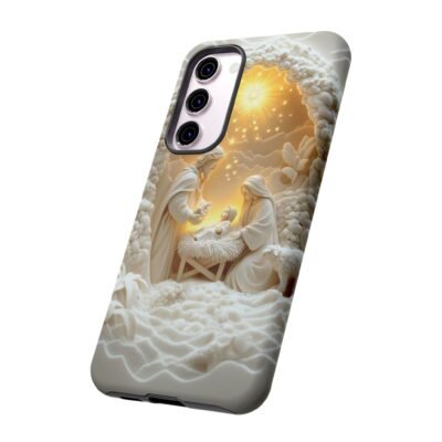 Nativity Phone Case Christian Phone Case 3D Effect Christmas Phone Casing iPhone Samsung Galaxy Google Pixel Faith Jesus Mary Joseph Case