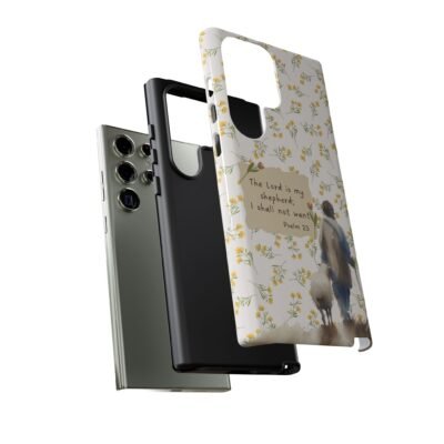Christian Verse Phone Case The Lord is my Shepherd Psalm 23 Phone Case iPhone 16 15 14 13 12 Pro Max Samsung S24 S23 S22 S21 Plus Ultra