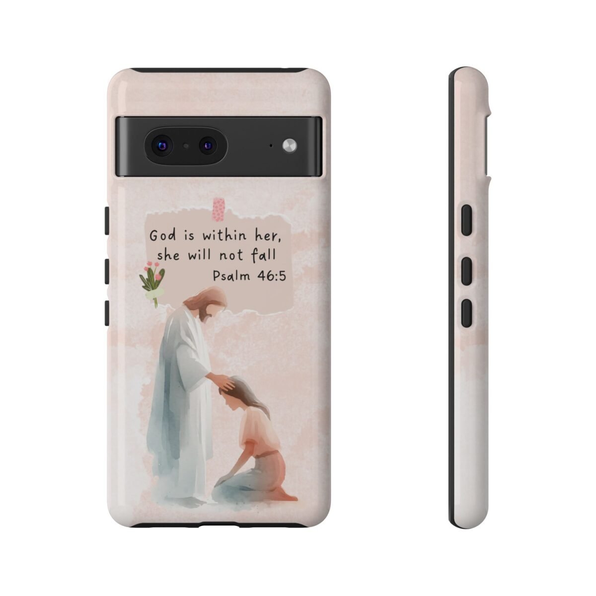 Christian Bible Verse Phone Case God is Within Her Psalm 46 5 Phone Case iPhone 16 15 14 13 12 Pro Max Samsung S24 S23 S22 S21 Plus Ultra