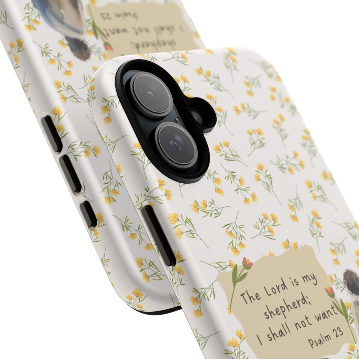 Christian Verse Phone Case The Lord is my Shepherd Psalm 23 Phone Case iPhone 16 15 14 13 12 Pro Max Samsung S24 S23 S22 S21 Plus Ultra