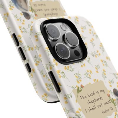 Christian Verse Phone Case The Lord is my Shepherd Psalm 23 Phone Case iPhone 16 15 14 13 12 Pro Max Samsung S24 S23 S22 S21 Plus Ultra