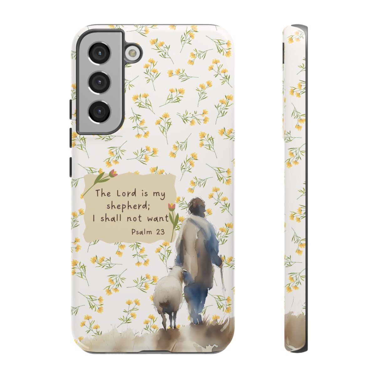 Christian Verse Phone Case The Lord is my Shepherd Psalm 23 Phone Case iPhone 16 15 14 13 12 Pro Max Samsung S24 S23 S22 S21 Plus Ultra