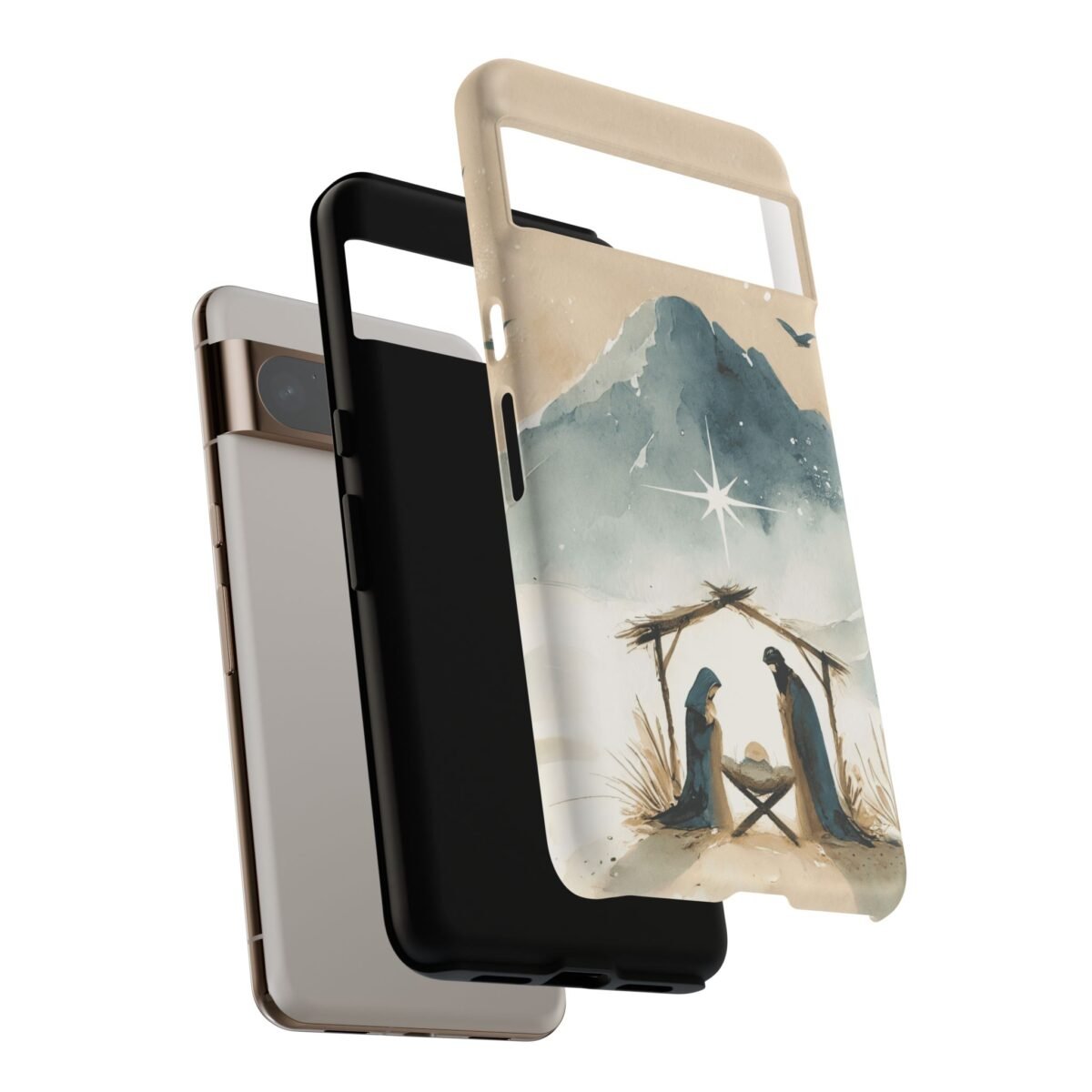 Nativity Phone Case Christian Phone Case Christmas Phone Casing iPhone Samsung Galaxy Google Pixel Phone Cover Faith Jesus Mary and Joseph