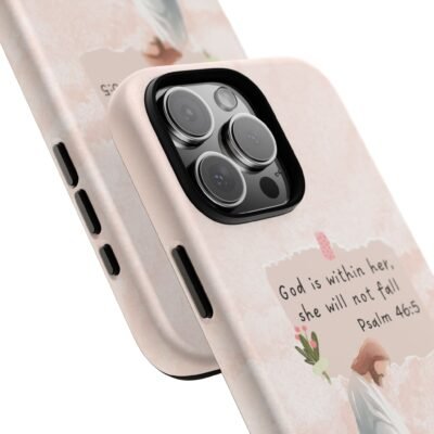 Christian Bible Verse Phone Case God is Within Her Psalm 46 5 Phone Case iPhone 16 15 14 13 12 Pro Max Samsung S24 S23 S22 S21 Plus Ultra