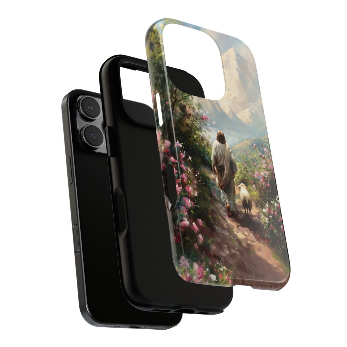 Christian Phone Case Jesus Leaves the 99 Jesus and the Sheep Phone Case Faith Phone Casing iPhone Samsung Galaxy Google Pixel iPhone 16 Case
