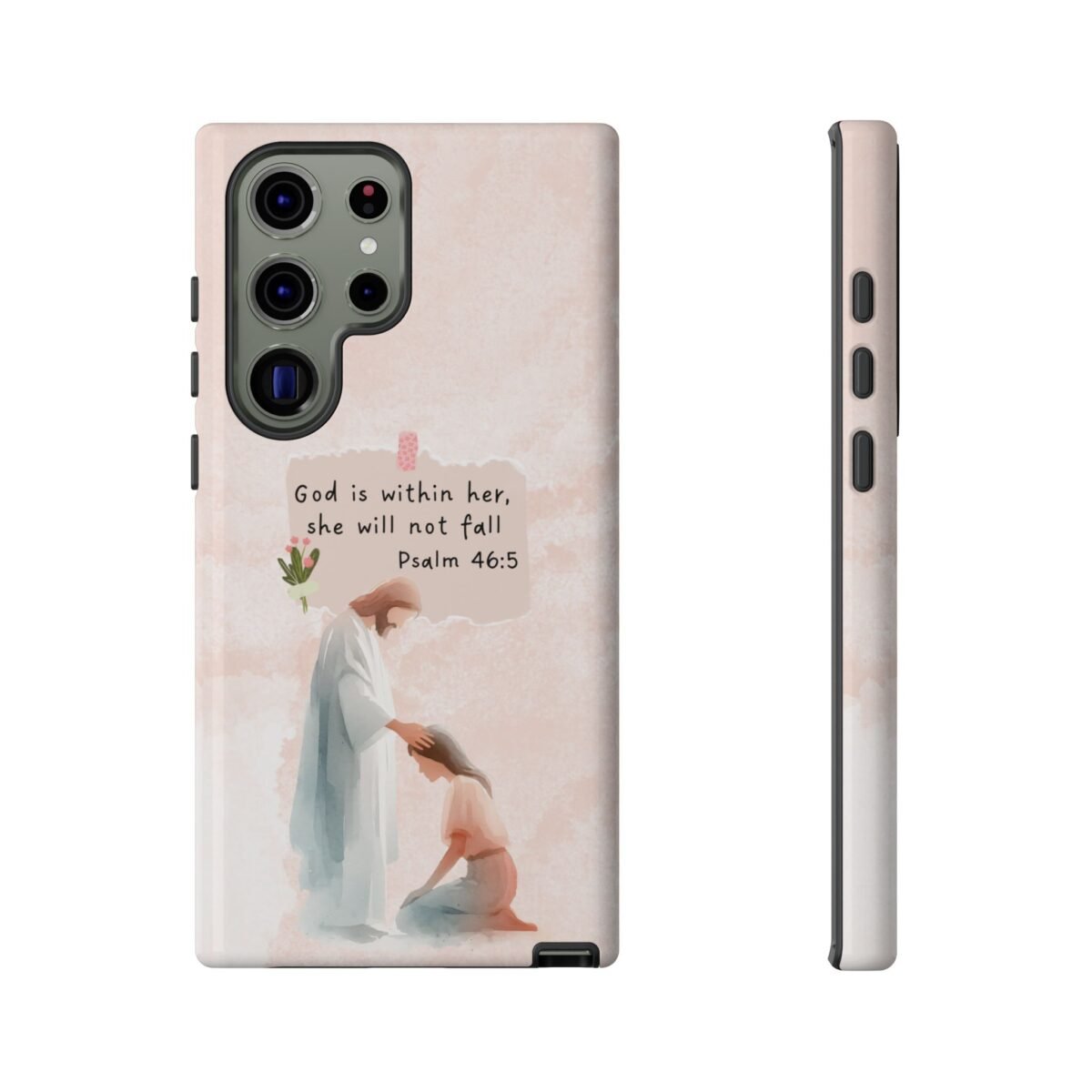 Christian Bible Verse Phone Case God is Within Her Psalm 46 5 Phone Case iPhone 16 15 14 13 12 Pro Max Samsung S24 S23 S22 S21 Plus Ultra