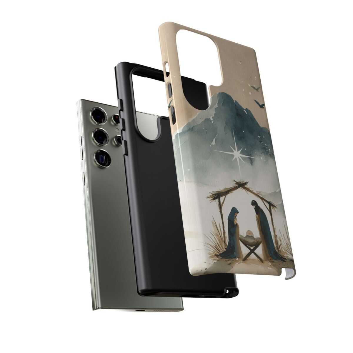 Nativity Phone Case Christian Phone Case Christmas Phone Casing iPhone Samsung Galaxy Google Pixel Phone Cover Faith Jesus Mary and Joseph