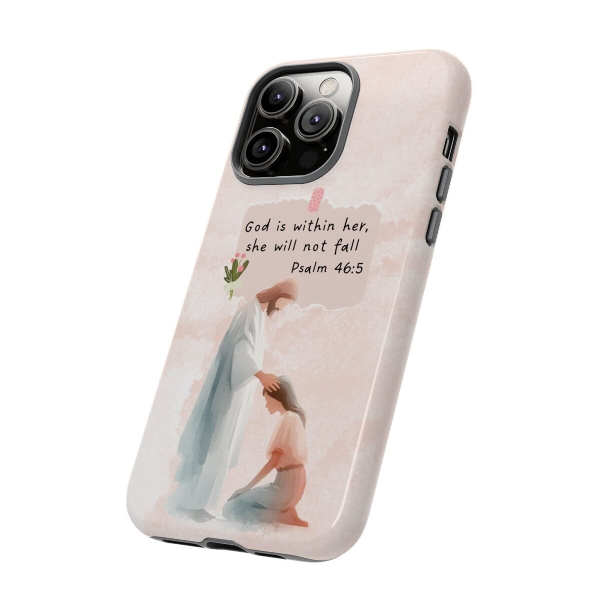 Christian Bible Verse Phone Case God is Within Her Psalm 46 5 Phone Case iPhone 16 15 14 13 12 Pro Max Samsung S24 S23 S22 S21 Plus Ultra