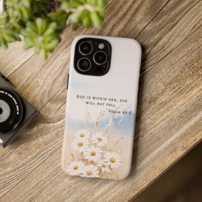 Christian Bible Verse Phone Case Psalm 46 5 Psalm 23 Phone Case Faith Phone Casing iPhone Samsung Galaxy Google Pixel Phone Case iPhone 16