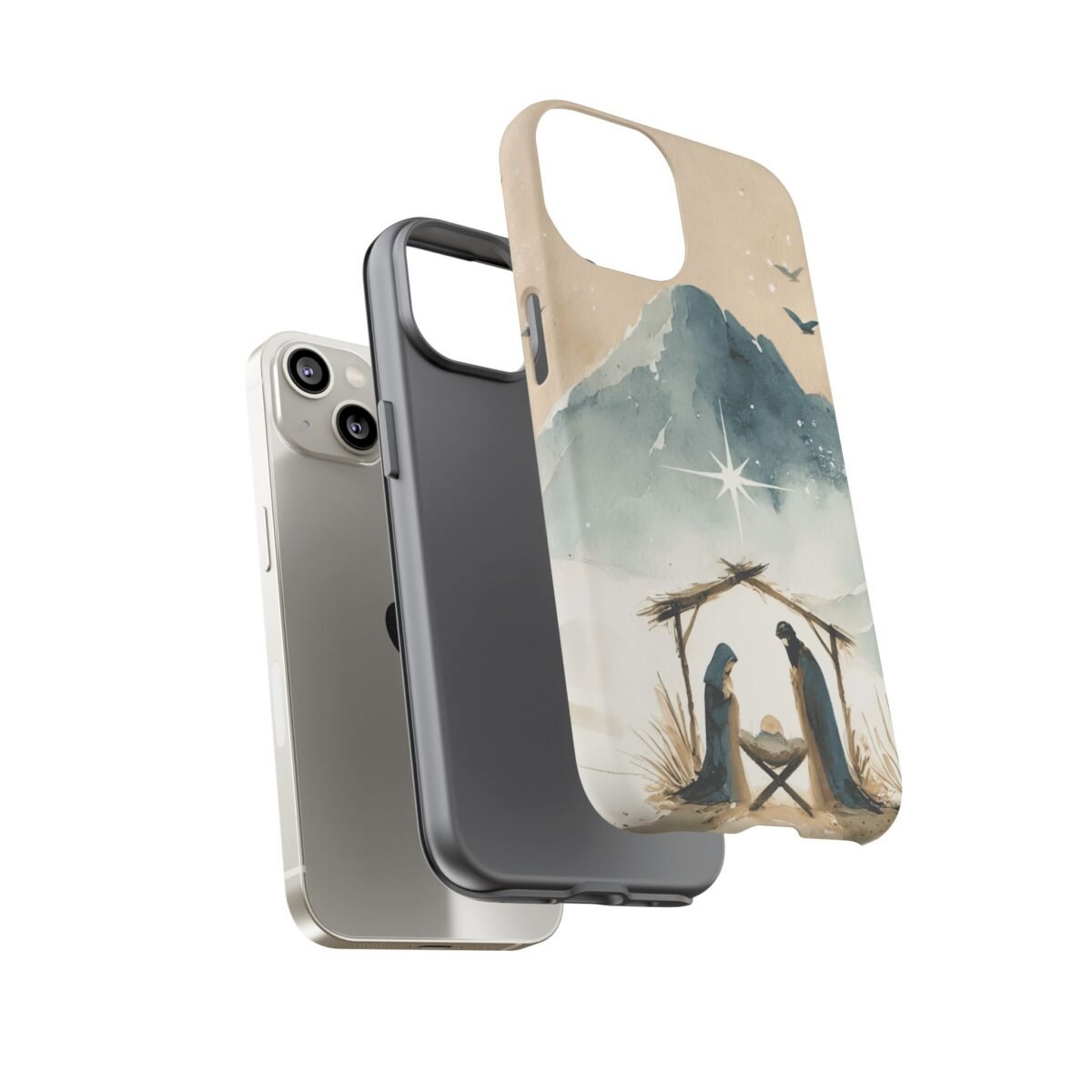 Nativity Phone Case Christian Phone Case Christmas Phone Casing iPhone Samsung Galaxy Google Pixel Phone Cover Faith Jesus Mary and Joseph